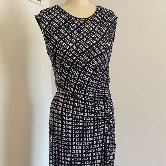 ZARA Special Collection Asymmetric Midi Dress - Picture 2 of 4